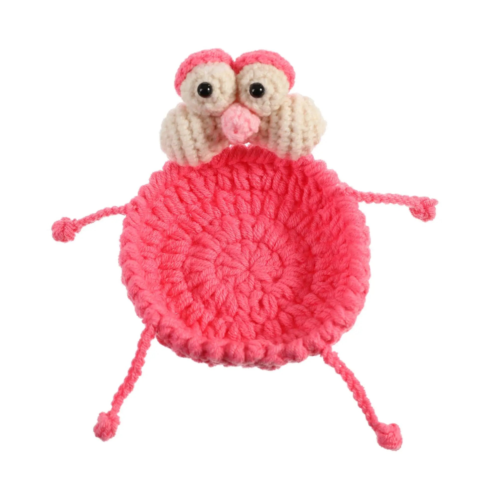 Ribbit — Sous-verre grenouille en crochet, fait main