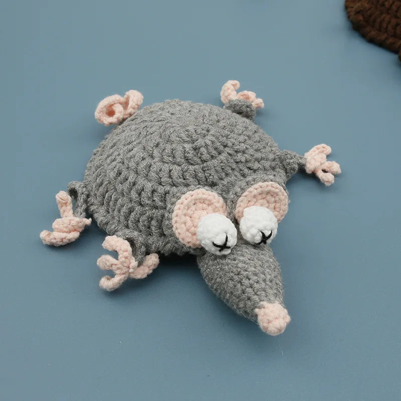 Ribbit — Sous-verre grenouille en crochet, fait main